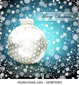 Background with Christmas ball. vector illustration