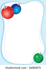 background with christmas balls