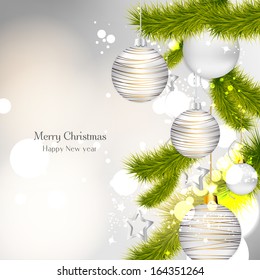 Background with christmas balls