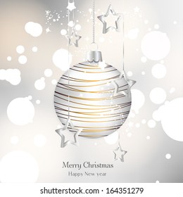 Background with christmas balls