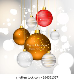 Background with christmas balls