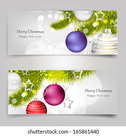 Background with christmas balls