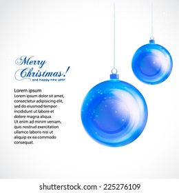Background with Christmas balls