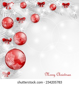 Background with Christmas balls