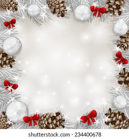 Background with Christmas balls