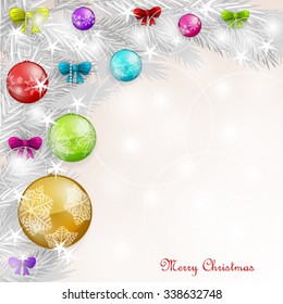 Background with Christmas balls