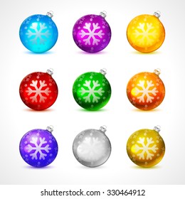 Background with Christmas balls. Eps 10 art