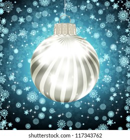 Background with Christmas balls. vector illustration