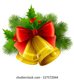Background with Christmas bells