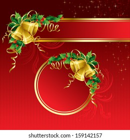 Background with Christmas bells