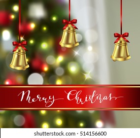 Background with Christmas bells
