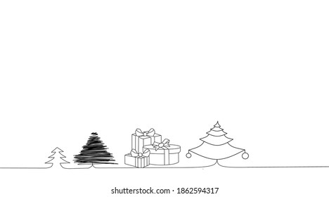 Background Christmas is black and white