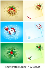 Background for Christmas card color, vector illustration.
