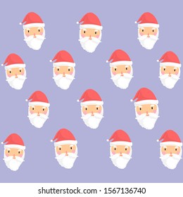 Background for christmas day, Santa Claus cartoon background. Vector illustration.
