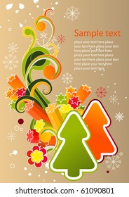 Background with christmas decoration