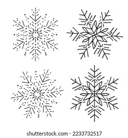 Background christmas doodle. Winter snow vector doodle icon. Winter snow doodle symbol