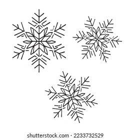 Doodle de navidad de fondo. Icono del doodle vectorial de invierno. Símbolo de doodle de nieve de invierno