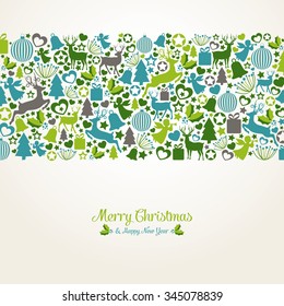 Background with Christmas Elements