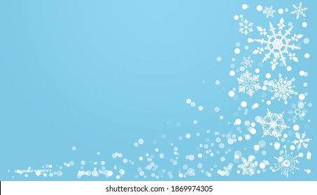 Antecedentes de los saludos de Navidad. Un diseño elegante con nieve y copos de nieve esenciales para afiches, tarjetas y arte de Año Nuevo.
