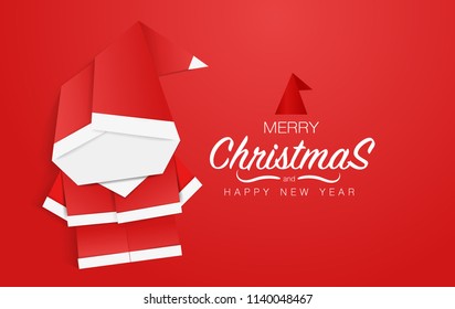 Background of Christmas and Happy new year. Vector illustration.