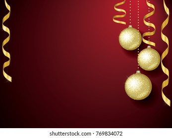 background for a Christmas and New Year greeting card