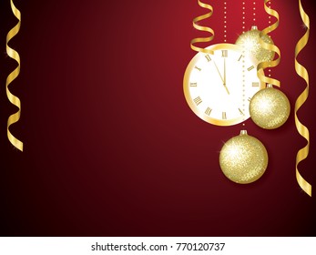 background for a Christmas and New Year greeting card