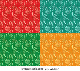 Background with Christmas ornament. 