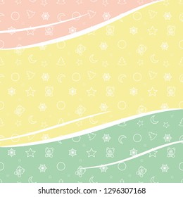 Background for Christmas packaging in children's style
