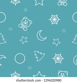 Background for Christmas packaging in children's style