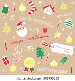 Background of Christmas pattern