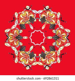 Background. Christmas pattern with snowflakes abstract background. Holiday design for Christmas and New Year fashion prints. Vector illustration. Snowflakes.