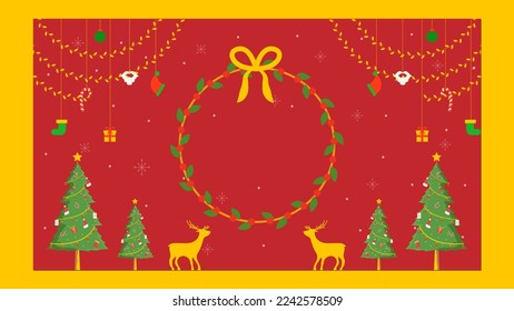 The background for Christmas is provided with copy space