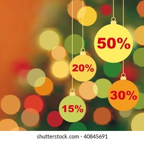 Background of Christmas sale