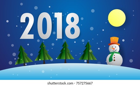 background with Christmas snow 