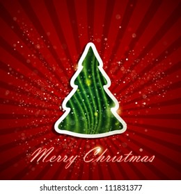 background with  Christmas tree