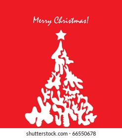 background with christmas tree