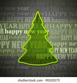 background with christmas tree