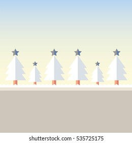 Background Christmas tree snow