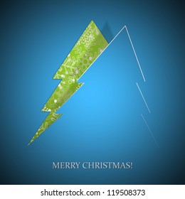 Background with Christmas tree. Vector  illustration. Eps10.