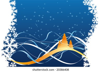 Background with christmas tree for your design
