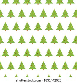 Background from Christmas trees. Vector illustration