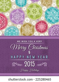 background with christmas trees , vector illustration