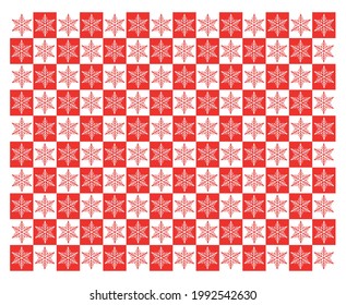 background for christmas, with white and red snow icons