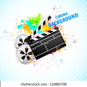Background with cinema element