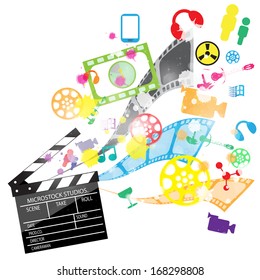 Background with Cinema Motives vector