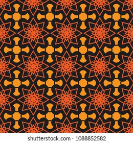 Background Circle Abstract Sun Flower Pattern