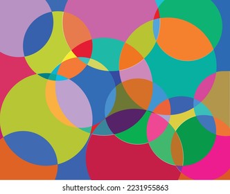background circle color desing vector