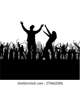 Background of a circle with fans