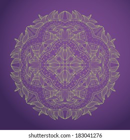 background with circle lace ornament. use as backdrop