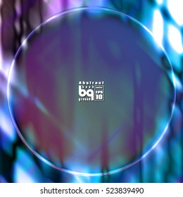 Background circle rainbow. Vector illustration. Multicolor gradient. Abstract design. Geometric texture. Glitch.